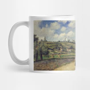 Landscape near Pontoise, the Auvers Road by Camille Pissarro Mug